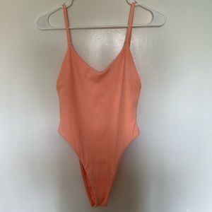 NWT - High Waisted Low Back Vitamin A One Piece
